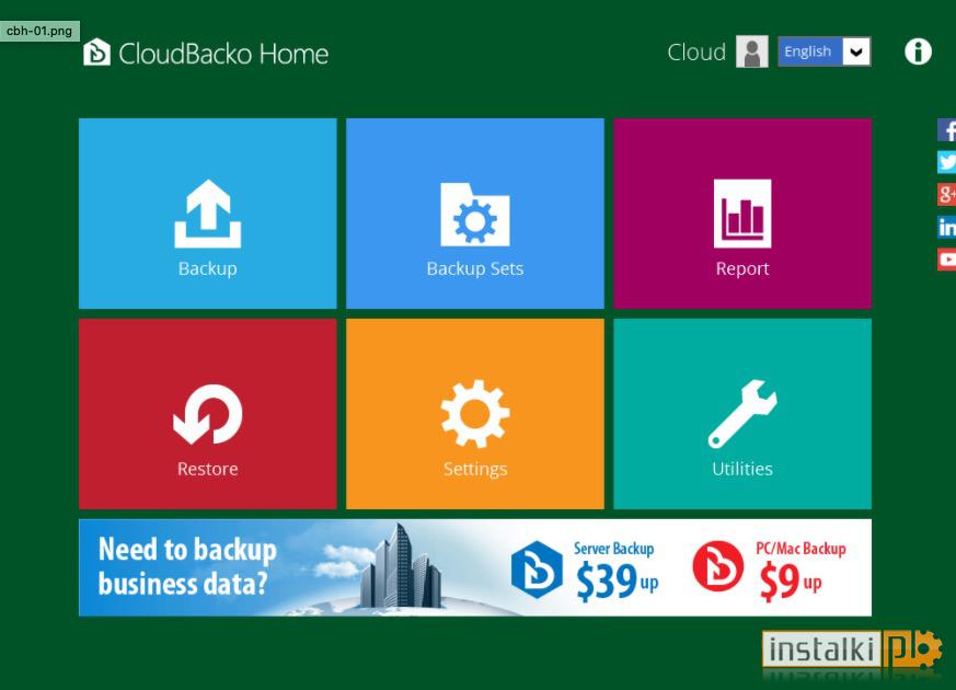 Okladka CloudBacko Home
